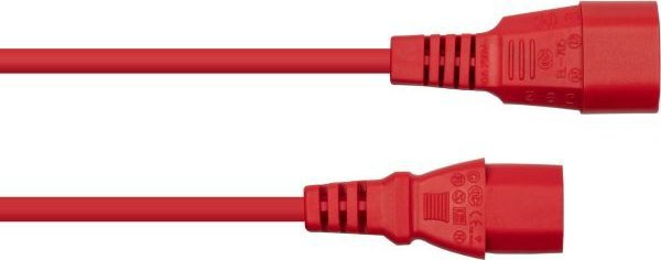 Kabelmeister SK1430-R020 καλώδιο τροφοδοσίας κόκκινο 2 μέτρα IEC C14 IEC C13