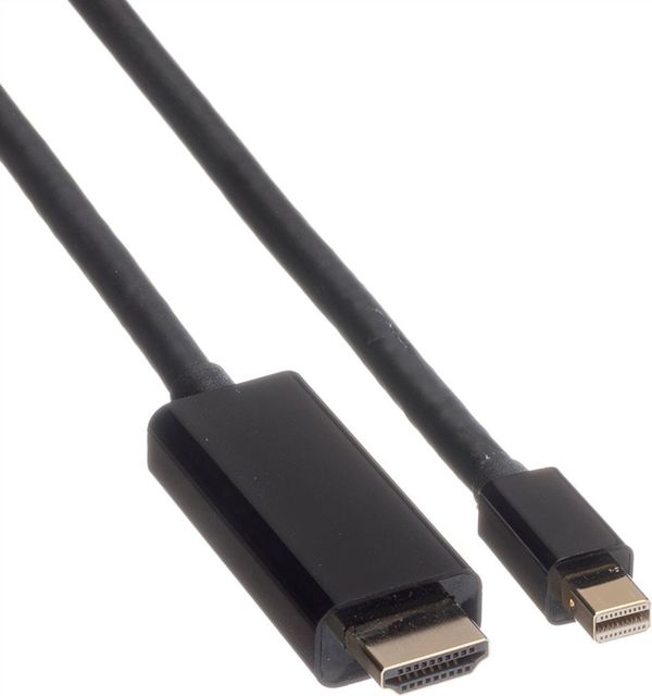 Kabel Roline DisplayPort Mini - HDMI 2m czarny (JAB-3360278)