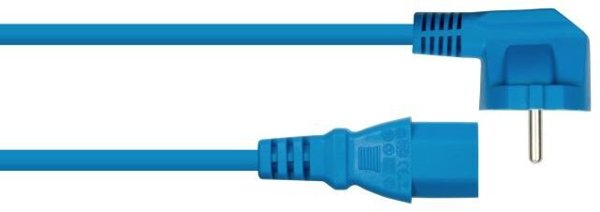 Kabel zasilający Alcasa Kabelmeister Wtyczka Schuko (kątowa 90°) do C13 niebieski 0,5m (SK0130-B005)