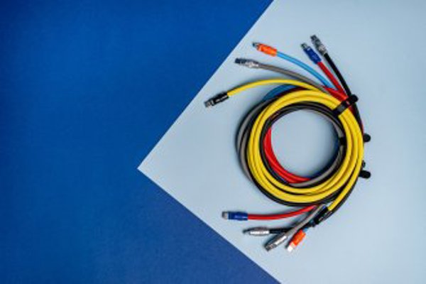 Kabel Newell USB-C - USB-C 100 W, 2 m, silikonowy, zielono-bordowy