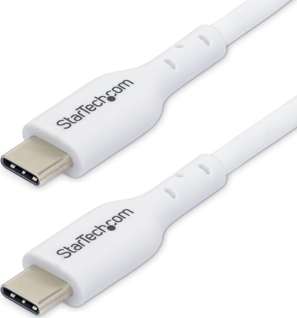 StarTech USB 2.0 Καλώδιο USB-C σε USB-C, 2m, Λευκό, USB2CC2MNCWHE