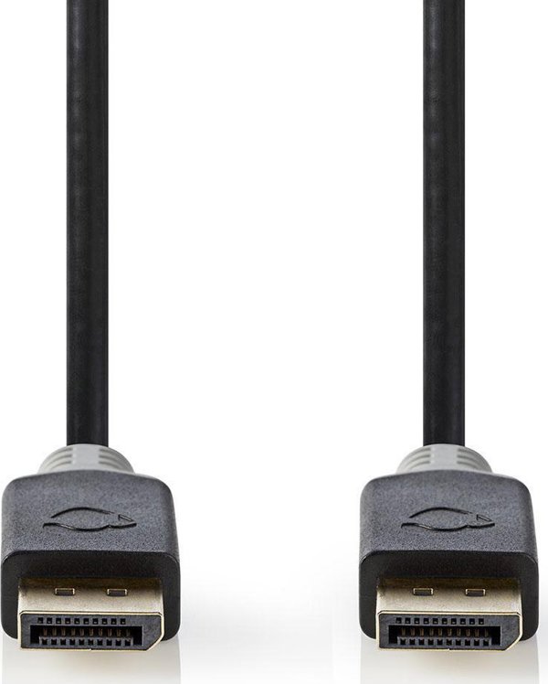 Kabel Nedis CCBW37014AT20 kabel DisplayPort 2 m Antracyt, Szary