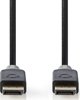 Kabel Nedis CCBW37014AT20 kabel DisplayPort 2 m Antracyt, Szary