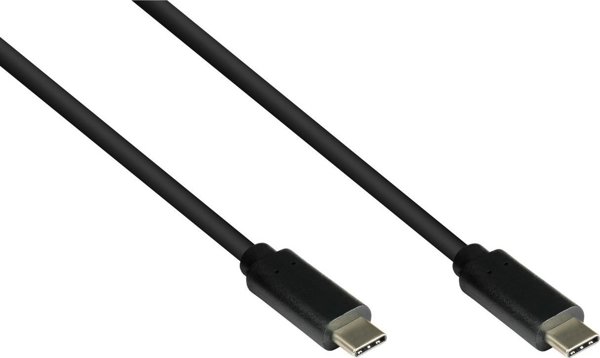 Alcasa GC-M0115 Καλώδιο USB-C σε USB-A 3.2 Gen 1, 2m, Μαύρο