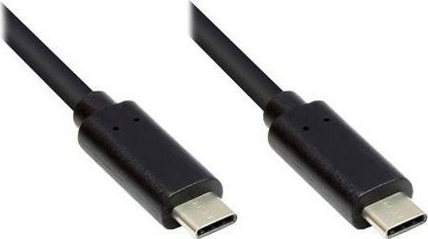 Alcasa GC-M0115 Καλώδιο USB-C σε USB-A 3.2 Gen 1, 2m, Μαύρο
