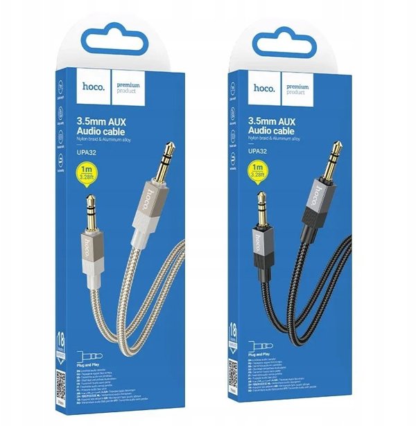 Καμπελ AUX Jack 3,5 mm (μεσκι) ντο Jack 3,5 mm (μεσκι) Hoco 1 μ UPA32 τσανρυ