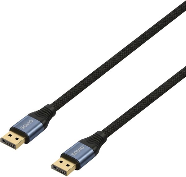 Καλώδιο DisplayPort 2.1 Savio CL-210, 2m, Μαύρο