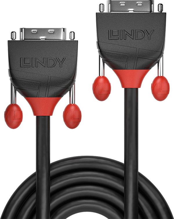 Kabel Lindy DVI-D - DVI-D 5m czarny (36258)