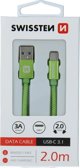 Kabel USB Swissten USB-A - USB-C 2 m Niebieski (71521308)