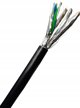 Kabel instalacyjny zewnetrzny suchy DIGITUS kat.7 S/FTP Fca AWG 23/1 PE 50m czarny