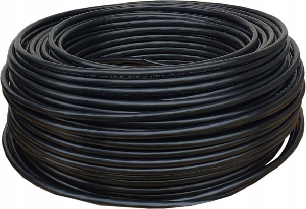 Kabel instalacyjny zewnetrzny suchy DIGITUS kat.7 S/FTP Fca AWG 23/1 PE 50m czarny