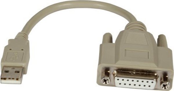 Kabel USB EFB USB2.0 kabel adaptera Game Port 0,2m USB-A St/D-SUB15 gniazdo