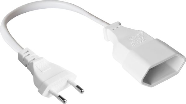 Alcasa P0300-W010 Καλώδιο Τροφοδοσίας, Type C, 1m, Λευκό