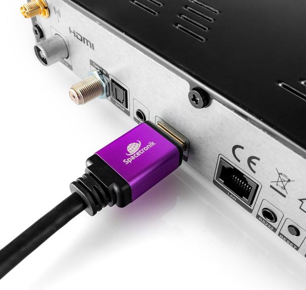 Spacetronik HDMI 2.1 Καλώδιο SH-SPR015 8K, 48Gbps, 1.5m - Μαύρο