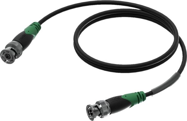 Procab Καλώδιο BNC σε BNC CLV156/0.5, Ομοαξονικό RG58, 50 Ohm, 0.5m, Μαύρο