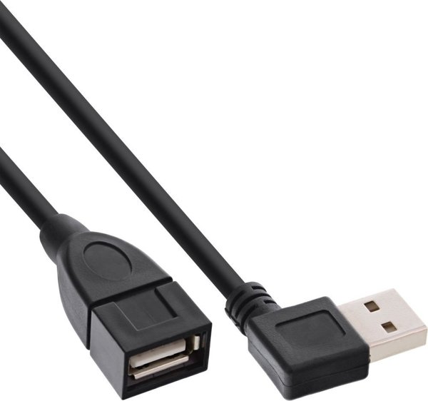 Καλώδιο USB InLine USB-A - USB-A 2 m Μαύρο (34618R)