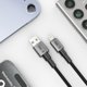 Καλώδιο USB Tech-Protect USB-A - Lightning 2 m Γκρι (5906302380862)