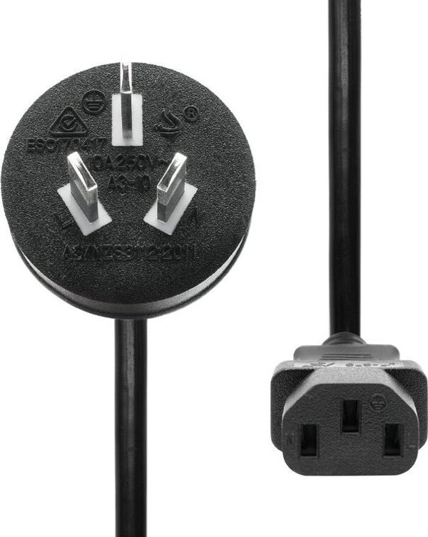 Καλώδιο Τροφοδοσίας ProXtend PC-IC13-002, Australia to C13, 2m, Μαύρο