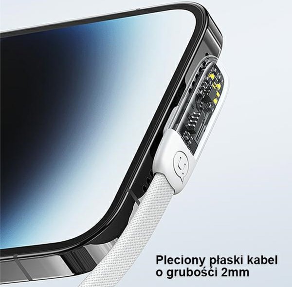 Καλώδιο USB Usams USB-C - USB-C 2 m Λευκό (USA896)