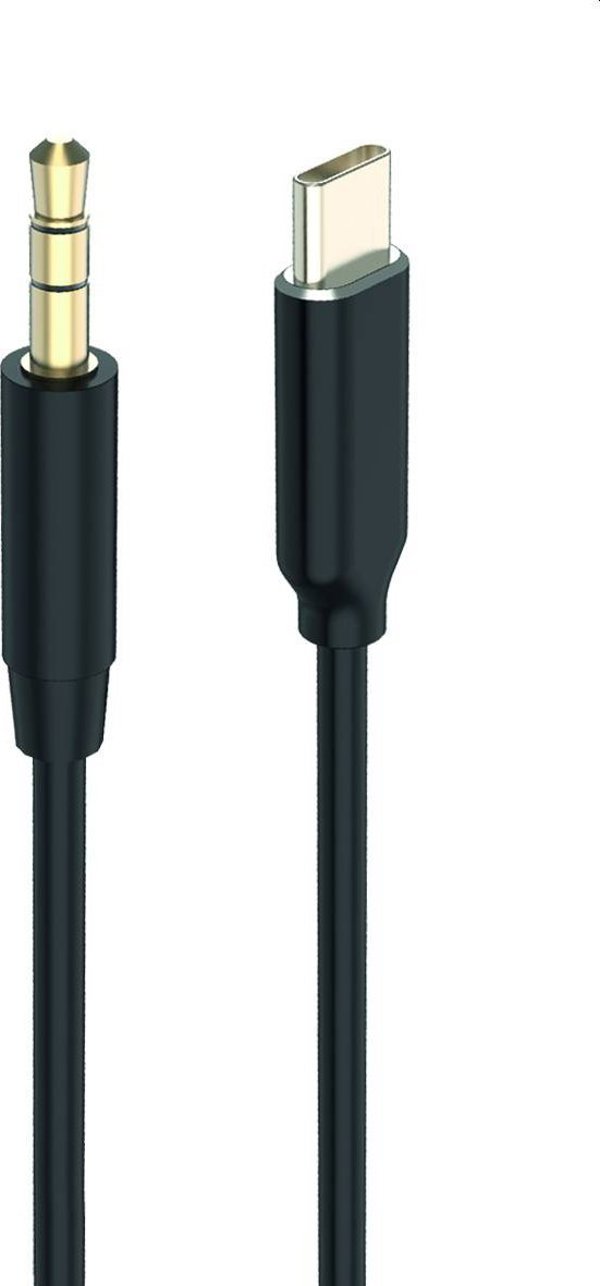 Kabel USB 2GO 2GO Audiokabel AUX/MP3 für USB Type-C - Stereo 100cm schwarz
