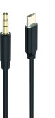 Kabel USB 2GO 2GO Audiokabel AUX/MP3 für USB Type-C - Stereo 100cm schwarz