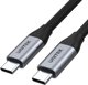 Unitek Καλώδιο USB-C σε USB-C 100W, Μεταφορά Δεδομένων 5Gbps, 4K@60Hz, 2m, Ασημί (C14091ABK)