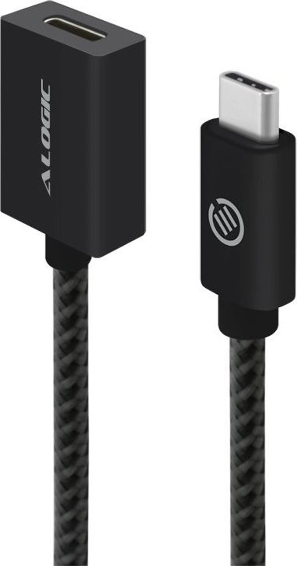 Alogic Καλώδιο USB 3.2 Επέκτασης Τύπου C σε C (M/F) 0.5m Μαύρο