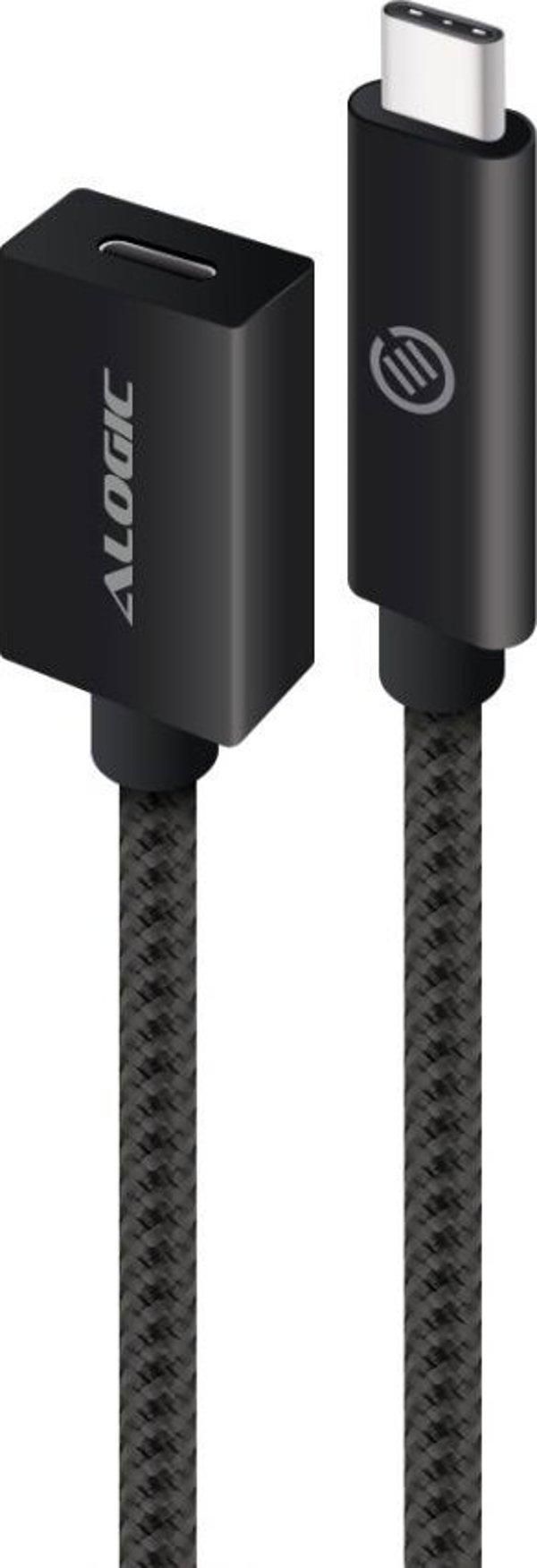 Alogic Καλώδιο USB 3.2 Επέκτασης Τύπου C σε C (M/F) 0.5m Μαύρο