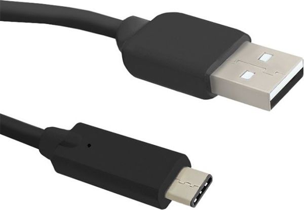 Kabel USB Qoltec USB-A - USB-C 1.8 m Czarny (50484)