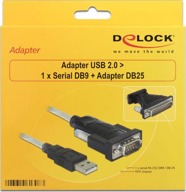 Καλώδιο USB Delock USB-A σε USB-A 1.8m Μαύρο 61308