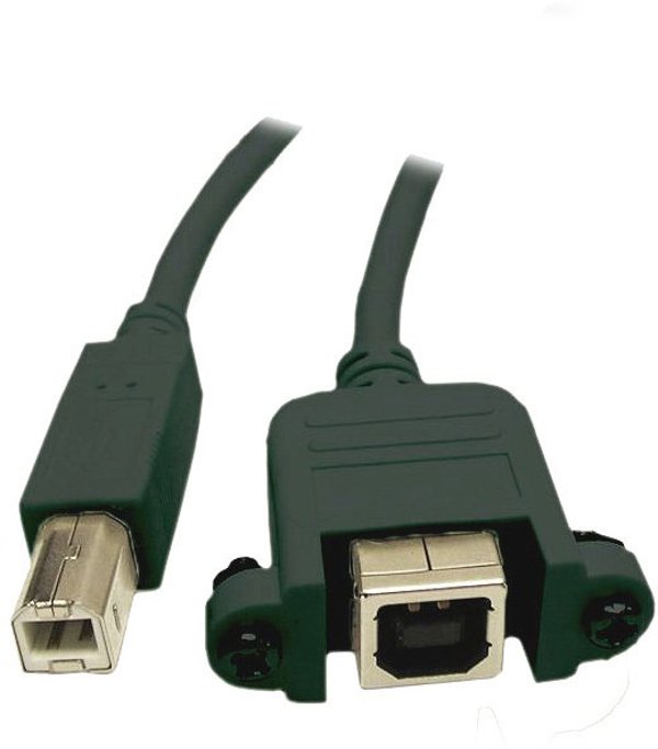 Kabel USB Alcasa USB 2.0 B/B 1.8m kabel USB 1,8 m USB B Czarny