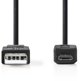 Kabel USB Nedis USB-A - micro-B 3 m Czarny (CCGB60500BK30)