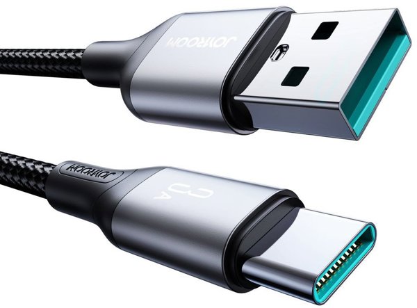 Kabel USB Joyroom USB-A - USB-C 1 m Czarny (6956116798277)