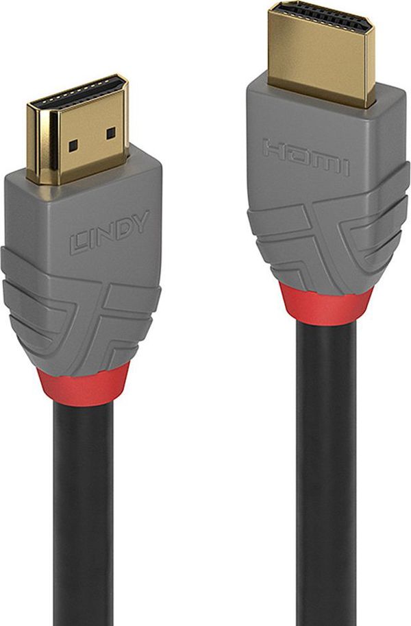 Lindy Καλώδιο Anthra Line HDMI 2.0, HDMI σε HDMI, 10m, Γκρι, 36967