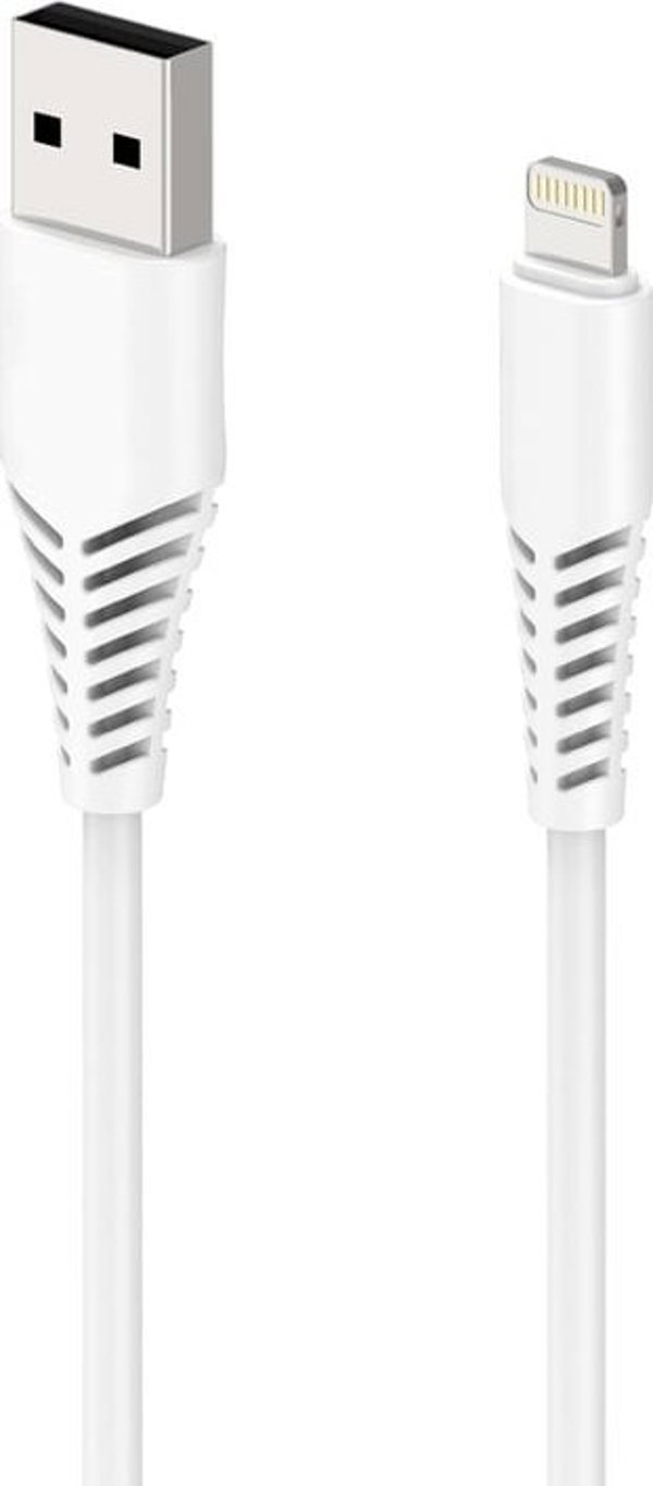 Καλώδιο USB 2GO Lightning - USB-B 1 μ., Άσπρο (797288)