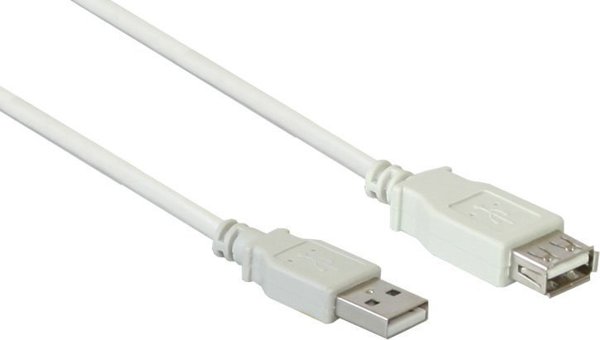 Alcasa Καλώδιο USB USB-A σε USB-A 1,8 μ, λευκό (2511-OF2)