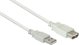 Alcasa Καλώδιο USB USB-A σε USB-A 1,8 μ, λευκό (2511-OF2)