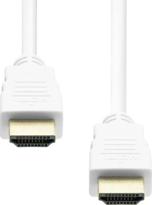 Καλώδιο HDMI ProXtend 1.4, 4K 30Hz, 2m, Λευκό (HDMI-002W)