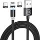 Kabel USB Usams USB-A - USB-C + microUSB + Lightning 1 m Czarny (70506-uniw)