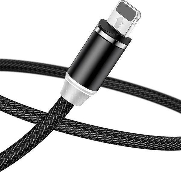 Kabel USB Usams USB-A - USB-C + microUSB + Lightning 1 m Czarny (70506-uniw)