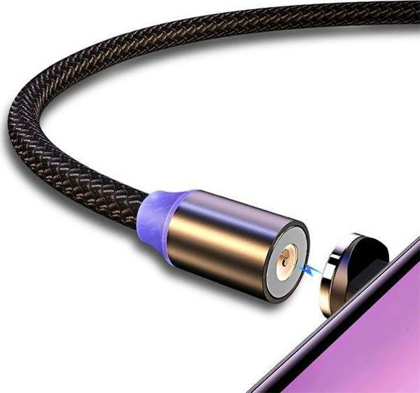Kabel USB Usams USB-A - USB-C + microUSB + Lightning 1 m Czarny (70506-uniw)