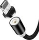 Kabel USB Usams USB-A - USB-C + microUSB + Lightning 1 m Czarny (70506-uniw)