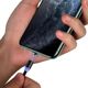 Kabel USB Usams USB-A - USB-C + microUSB + Lightning 1 m Czarny (70506-uniw)
