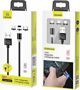 Kabel USB Usams USB-A - USB-C + microUSB + Lightning 1 m Czarny (70506-uniw)