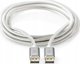 Kabel Nedis CCTB37014AL20 kabel DisplayPort 2 m Srebrny