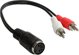 Καλώδιο Ήχου Alcasa AD-5B2CS, 2 x RCA σε DIN 5-pin, 0.2m, Μαύρο/Κόκκινο/Λευκό
