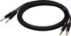 Kabel SSQ SSQ JSJS2 PRO - 2x jack stereo 6,3mm - 2x jack stereo 6,3mm NEUTRIK