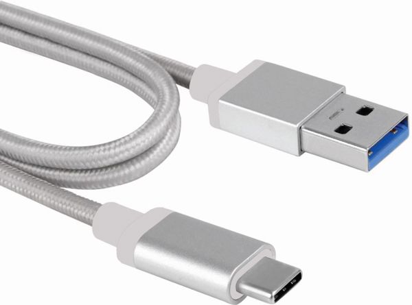 Καλώδιο USB MicroConnect USB-A - USB-C 2 m Ασημί (USB3.1CA2S)