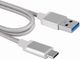 Καλώδιο USB MicroConnect USB-A - USB-C 2 m Ασημί (USB3.1CA2S)