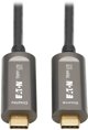 Kabel USB Eaton Eaton Tripp Lite Series USB-C to USB-C Plenum-Rated Fiber Active Optical Cable (AOC) - 4K 60 Hz, HDR, 4:4:4, M/M, Black, 30 m - USB-Kabel - 24 pin USB-C (M) zu 24 pin USB-C (M) - USB 3.0 - 30 m - Plenum, Active Optical Cable (AOC), Unterst
